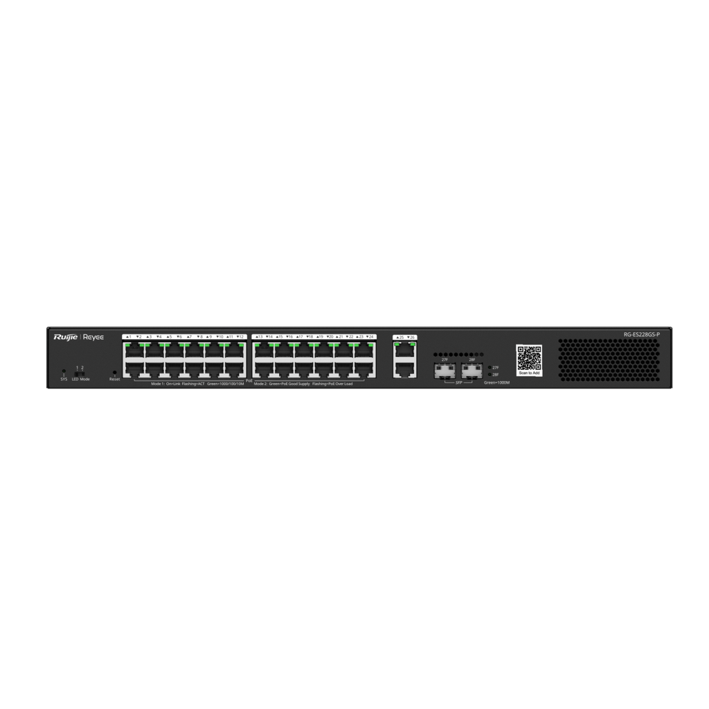 RG-ES228GSP SWICH POE SMART POE CON 24 PUERTOS GIGABIT