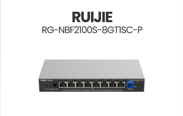 RG-NBF2100S-8GT1SC-P, Switch gestionado en la nube de capa 2 de  1 G