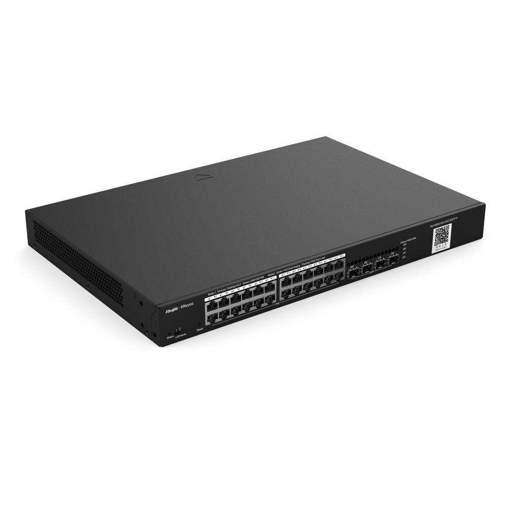 Switch Ruijie NBS 24CH L2 370W 4SFP (RG-NBS3100-24GT4SFPP)