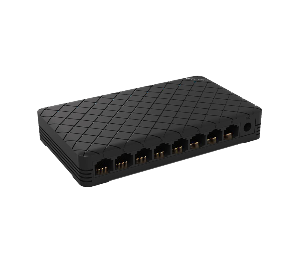 Switch Ruijie 8 puertos plastico gigabit (RG-ES08G)
