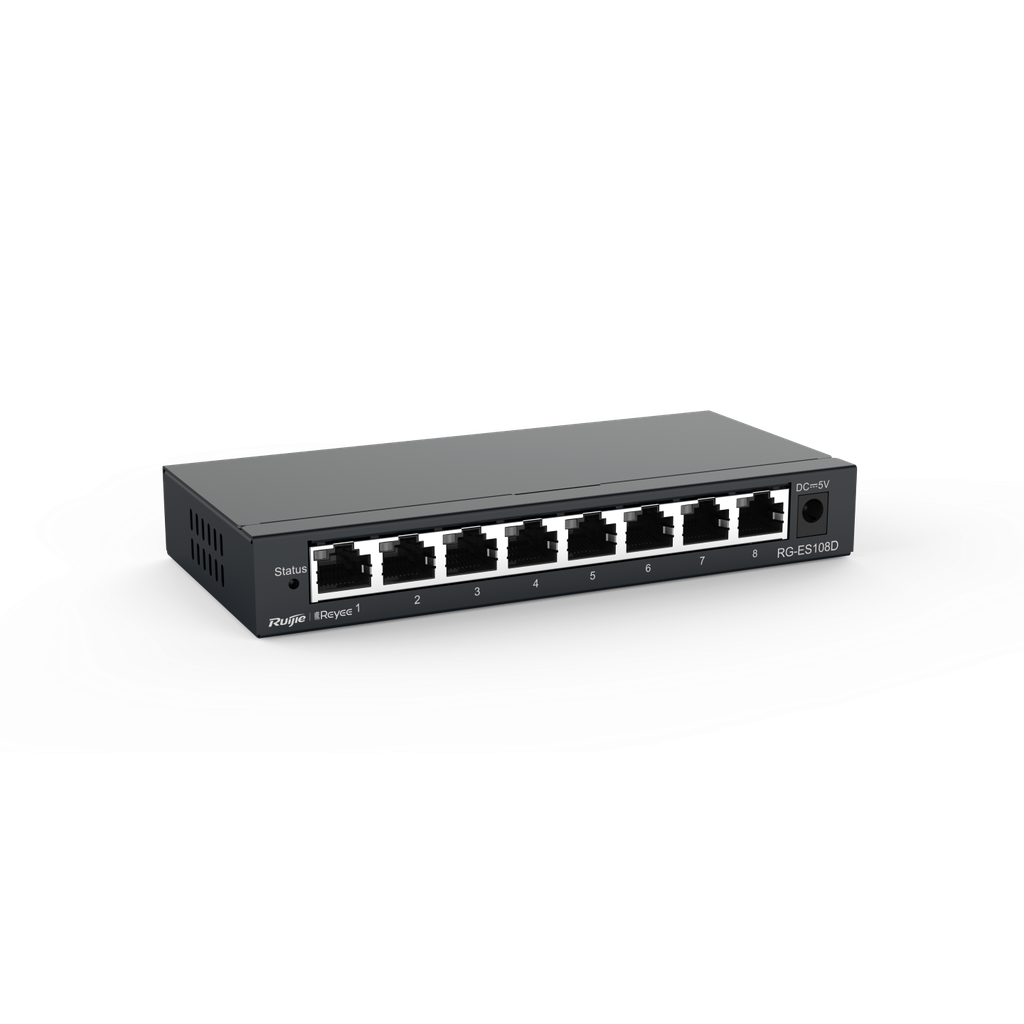 RG-ES108D Switch Ruijie 8 Puertos Destop Metal