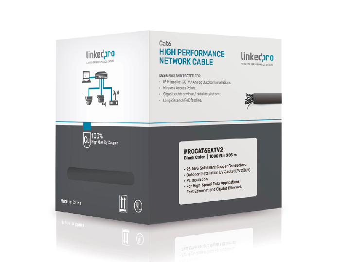 PROCAT6EXTV2 SHIELDED LINKEDPRO CAT.6 CABLE UL